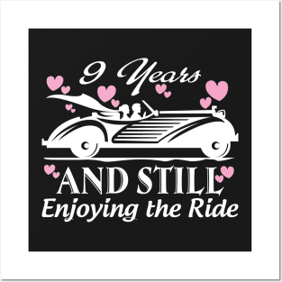 Anniversary Gift 9 years Wedding Marriage Posters and Art